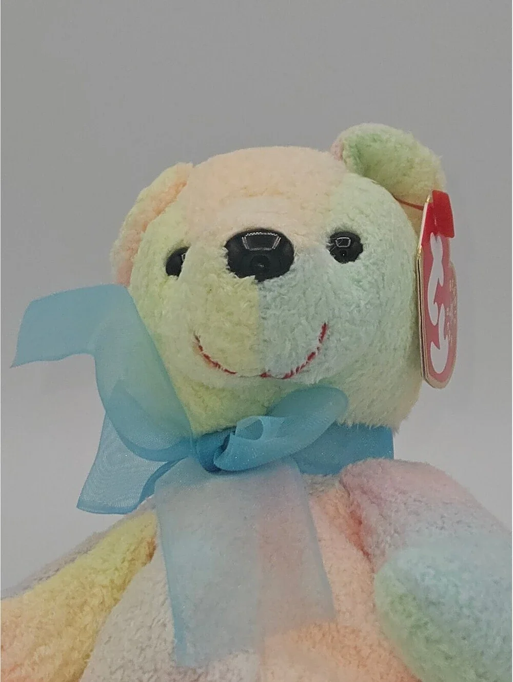 Ty Beanie Baby Mellow the Bear Pastel Sherbet w/ mint tags
